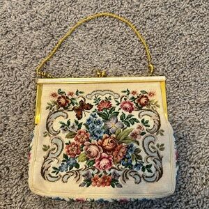 Vintage Purse with Embroidered Detail